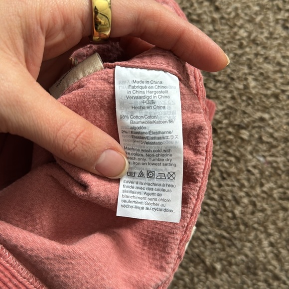 Madewell Slim Emmett Wide Leg Crop Corduroy Pants size 28 - Picture 8 of 8